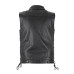 Шкіряний мотожилет W-TEC Highstake - чорний / 3XL
