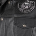 Шкіряний мотожилет W-TEC Highstake - чорний / 3XL