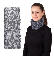 Багатофункціональний шарф W-TEC Nekky - світло-сірий
