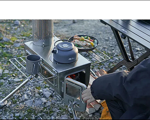 Піч дров'яна Mobi Garden NX22688003, сіра