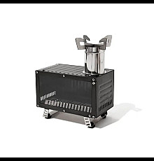Піч дров'яна Mobi Garden NX22688001, чорна