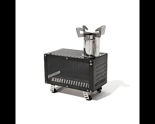 Піч дров'яна Mobi Garden NX22688001, чорна