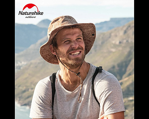 Панама Naturehike NH21FS532 UPF 50+, коричнева