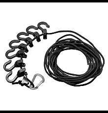 Мотузка з карабіном Mobi Garden NX21671055 430 см, чорна