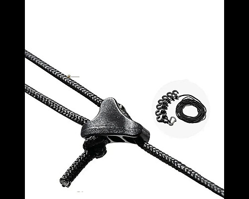 Мотузка з карабіном Mobi Garden NX21671055 430 см, чорна
