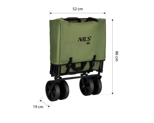 Візок розкладний NILS CAMP NC2602 150 л, зелений