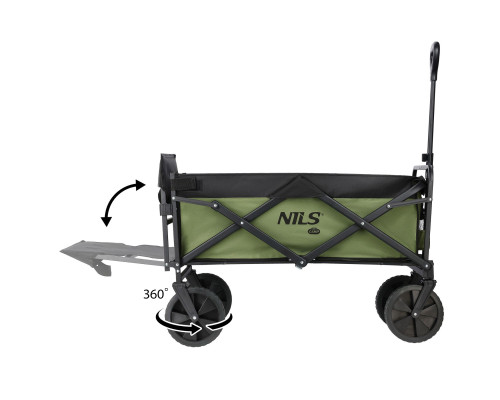 Візок розкладний NILS CAMP NC2602 150 л, зелений