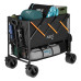 Візок розкладний NILS CAMP NC2607 XXL 160 л, чорно-оранжевий
