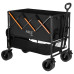 Візок розкладний NILS CAMP NC2607 XXL 160 л, чорно-оранжевий