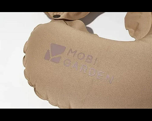 Подушка підголовник з насосом Mobi Garden NX22663028, бежева