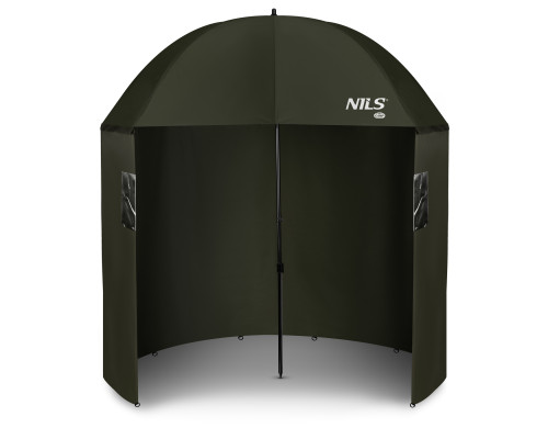 Парасоля рибальська з бічними стінками NILS CAMP NC4702 250 х 220 см, темно-зелена