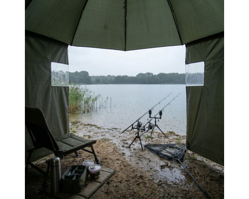 Парасоля рибальська з бічними стінками NILS CAMP NC4702 250 х 220 см, темно-зелена