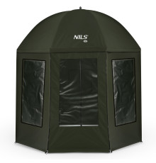Парасоля рибальска з повним захистом NILS CAMP NC4701 250 х 220 см, темно-зелена