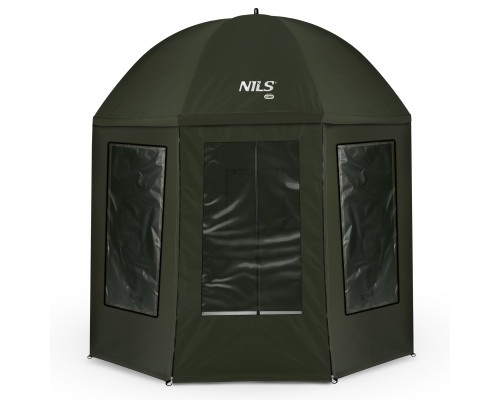 Парасоля рибальска з повним захистом NILS CAMP NC4701 250 х 220 см, темно-зелена