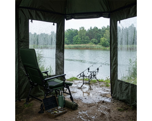 Парасоля рибальска з повним захистом NILS CAMP NC4701 250 х 220 см, темно-зелена