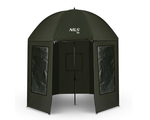 Парасоля рибальска з повним захистом NILS CAMP NC4701 250 х 220 см, темно-зелена