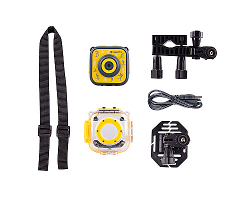 Дитяча екшн-камера inSPORTline KidCam - чорно-жовта Дитяча екшн-камера inSPORTline KidCam - чорно-жовта