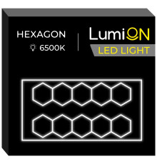 Світильник світлодіодний шестикутний LumiOn L0-3, 485 x 244 см