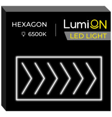 Світильник світлодіодний трикутний LumiOn L0-7, 485 x 244 см