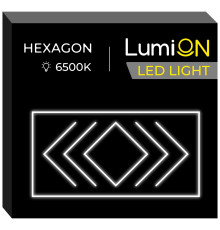 Світильник світлодіодний трикутний LumiOn L0-8, 485 x 244 см