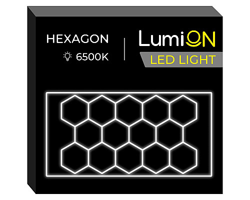 Світильник світлодіодний шестикутний LumiOn L0-1, 531 x 291 см