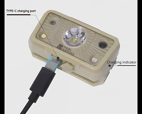 Ліхтар налобний Mobi Garden NX23673006 Zero 1200, бежевий