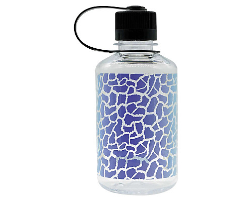 Пляшка Nalgene 500 мл NM Clear Rainbow Giraffe - біло-синій