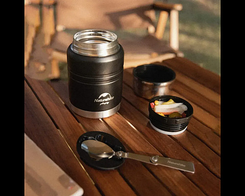 Термос Naturehike Stew beaker NH20SJ041 0,75 мл, чорний Термос Naturehike Stew beaker NH20SJ041 0,75 мл, чорний