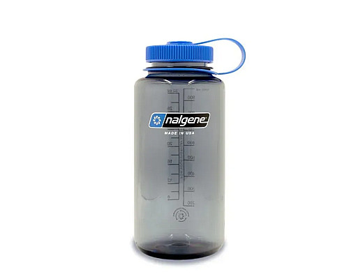 Пляшка для води Nalgene 1 л WM Happy Gene Sus, сіро-синя