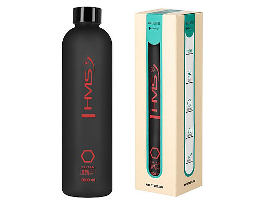 Пляшка для води спортивна HMS NCD61 1000 мл, чорна