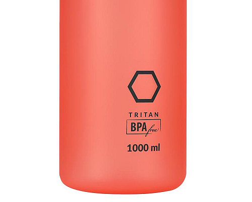 Пляшка для води спортивна HMS NCD61 1000 мл, червона