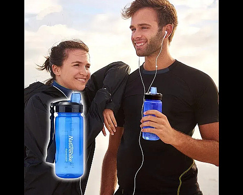 Пляшка для води Naturehike Sport NH61A060-B 0,5 л, рожева Пляшка для води Naturehike Sport NH61A060-B 0,5 л, рожева