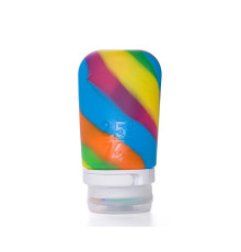 Силіконова пляшечка Humangear GoToob + Medium Rainbow - різнокольоровий