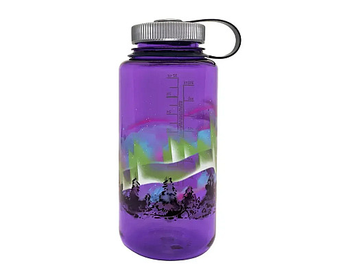 Пляшка для води Nalgene 1 л WM Purple w/Earth, різнокольорова