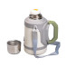 Термос Yiwu HP-14-21V туристичний Vacuum Cup 1,5 л з фліп кришкою та складаними ручками, сіро-зелений