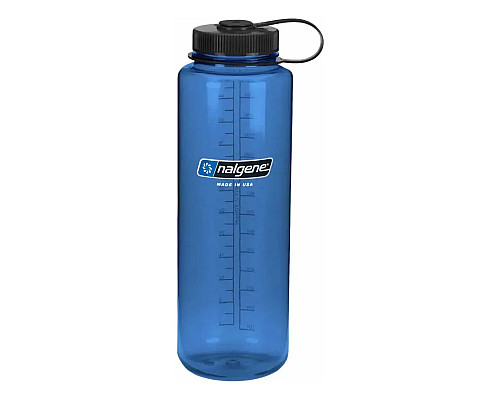 Пляшка Nalgene 1,4 л Silo Blue Sustain w/Black Cap - синя