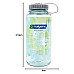 Пляшка для води Nalgene 1 л WM Seafoam w/Platinum Blue Tie Dye, блакитно-зелена