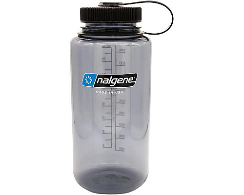 Пляшка Nalgene 1 л WM Gray Sustain w/BlkCap - чорна