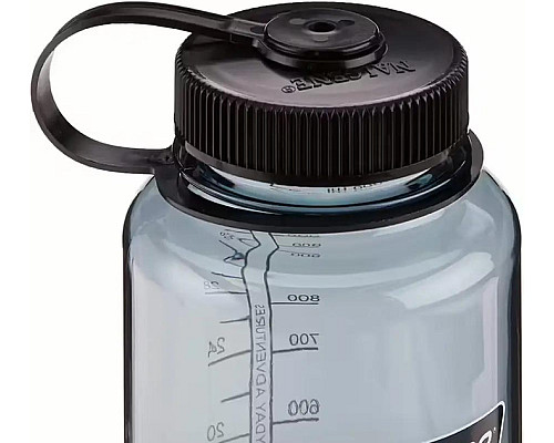 Пляшка Nalgene 1 л WM Gray Sustain w/BlkCap - чорна