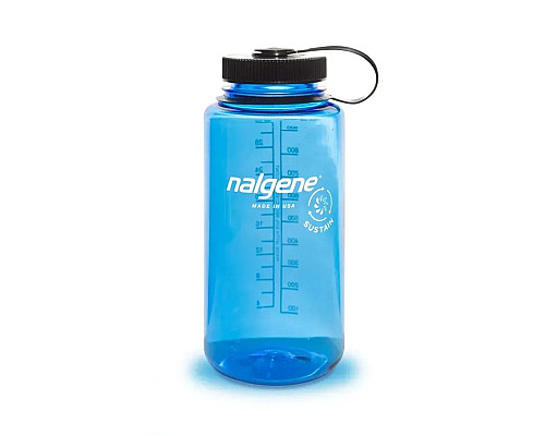 Пляшка для води Nalgene 1 л WM Slate Blue Sustain, синя Пляшка для води Nalgene 1 л WM Slate Blue Sustain, синя
