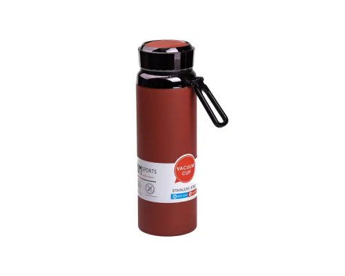 Термос Yiwu HP-14-29R Vacuum Sports 1 л з нержавіючої сталі, темно-червоний Термос Yiwu HP-14-29R Vacuum Sports 1 л з нержавіючої сталі, темно-червоний
