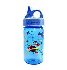 Дитяча пляшка для води Nalgene 350 мл Grip-n-Gulp, синя