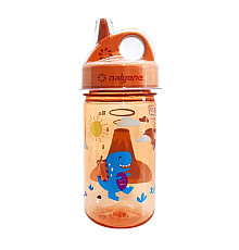 Дитяча пляшка для води Nalgene 350 мл Grip-n-Gulp, помаранчева