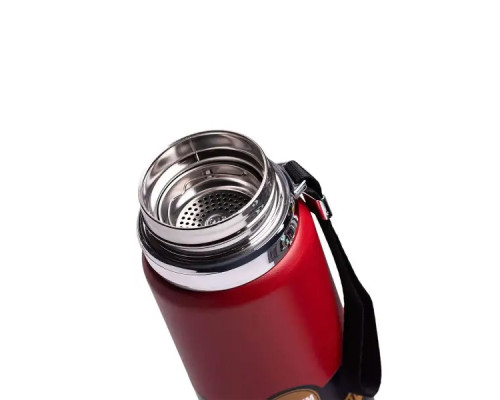 Термос Yiwu HP-14-30R Vacuum Sports 1 л з датчиком температури та ситечком, червоний Термос Yiwu HP-14-30R Vacuum Sports 1 л з датчиком температури та ситечком, червоний