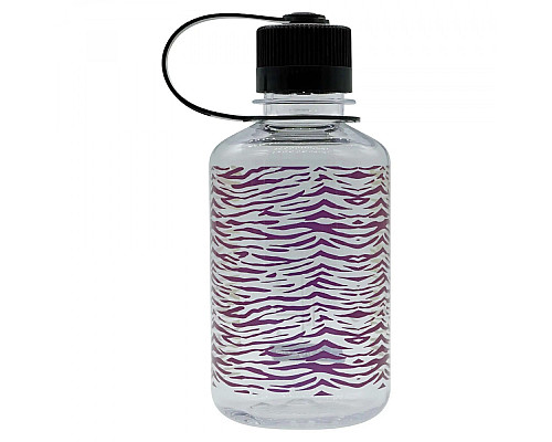 Пляшка Nalgene 500 мл NM Clear Rainbow Zebra - чорно-фіолетова