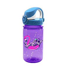 Дитяча пляшка для води Nalgene 350 мл OTF Kids, фіолетово-синя