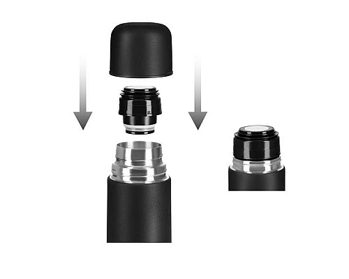 Термос NILS CAMP NC3804 1 л, чорний