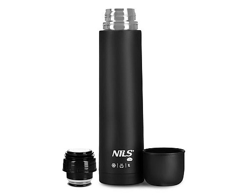 Термос NILS CAMP NC3804 1 л, чорний