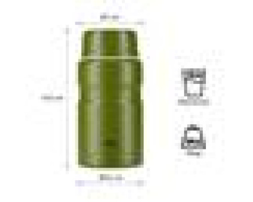 Термос NCT02 NILS CAMP 750мл зелений Термос NCT02 NILS CAMP 750мл зелений