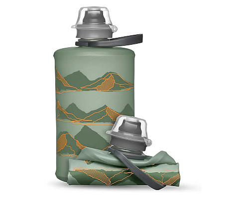 Пляшка м'яка HydraPak 350 мл Stow Mountains Sutro, зелена Пляшка м'яка HydraPak 350 мл Stow Mountains Sutro, зелена